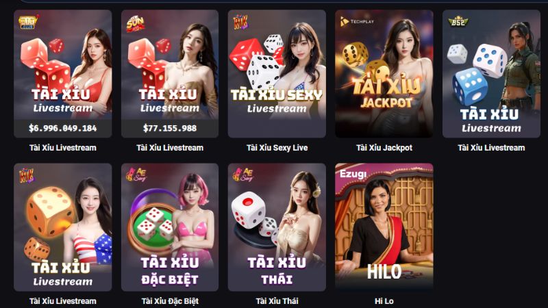Các phiên bản tài xỉu đa dạng và hiện đại tại King88.