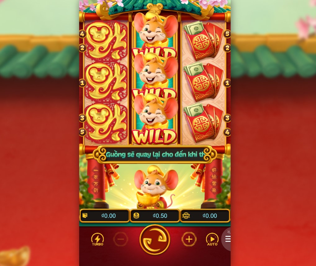 Nổ Hũ Chuột May Mắn là một trò chơi video slot được thiết kế với chủ đề năm Canh Tý