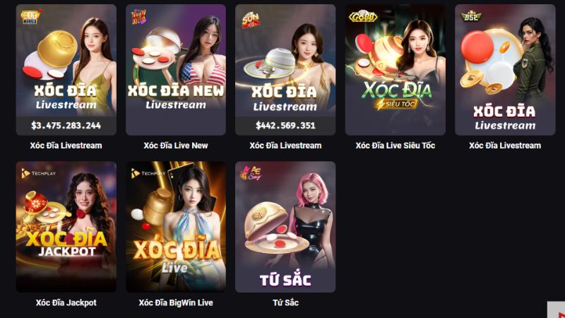 Xóc đĩa 2 Xóc đĩa King88 với giao diện hiện đại và tốc độ xử lý ổn định.